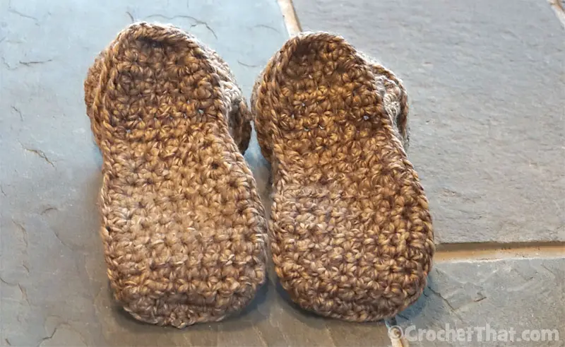 Crocheted Slipper Boots Made with Chunky Yarn