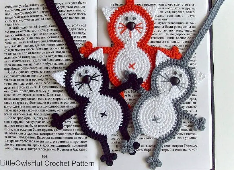 Kitty Cat Crochet Bookmark Pattern