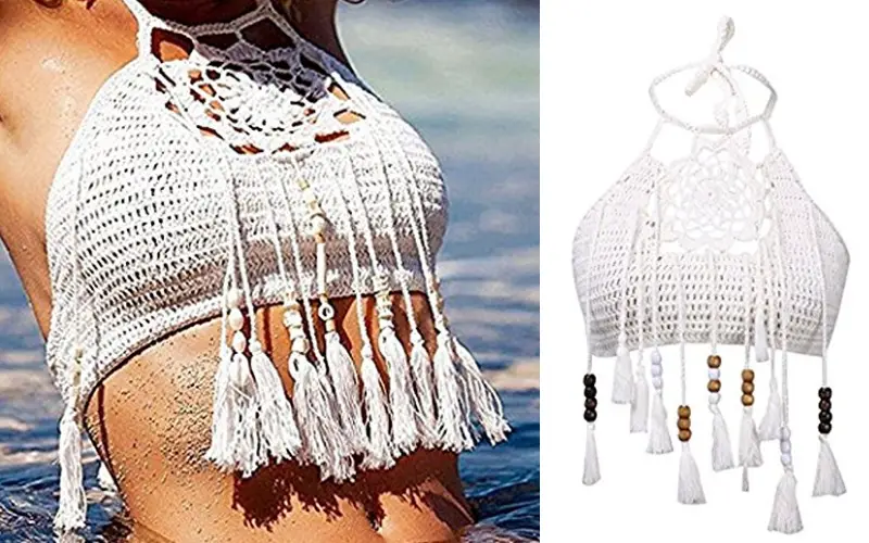 Crochet Crop Top Boho Coachella Hippy Fashion