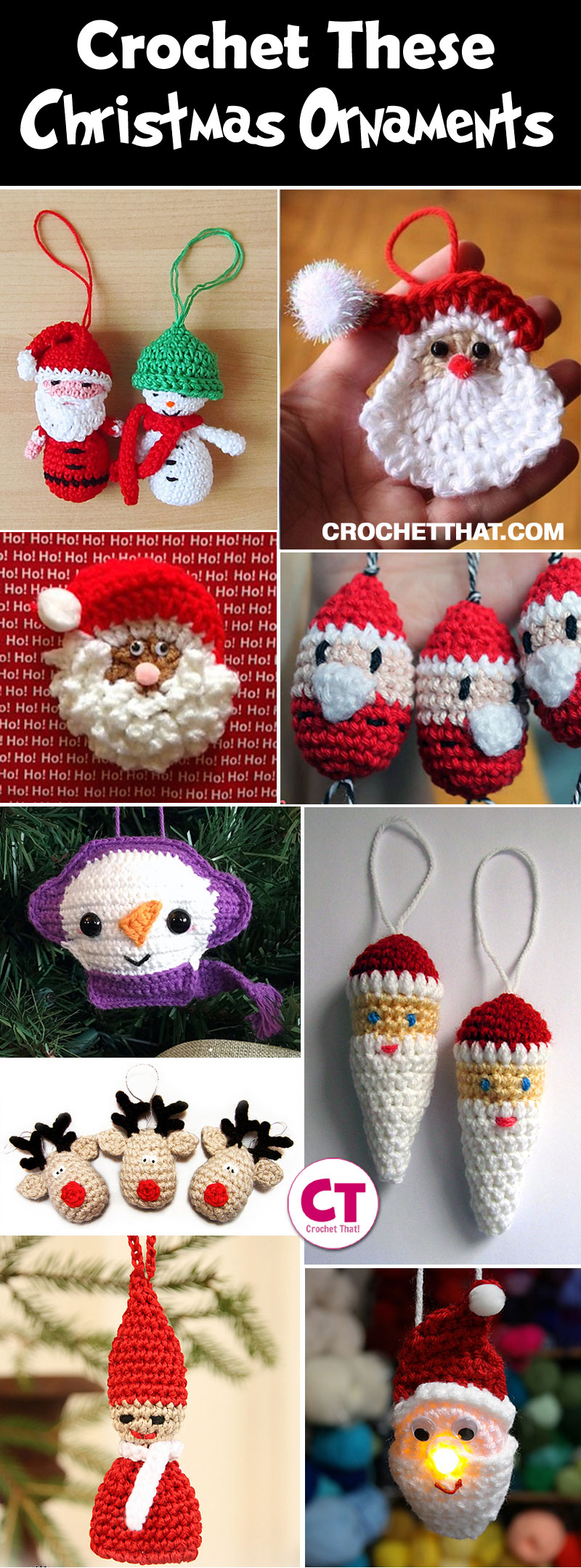 Easy Crochet Christmas Ornaments Patterns