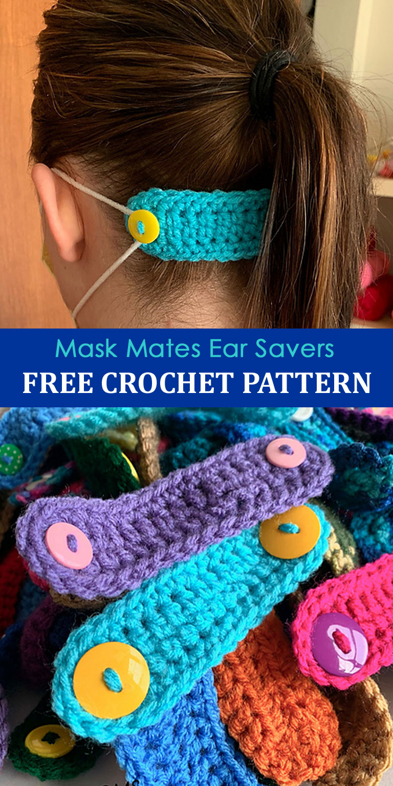 Free Mask Mates Ear Savers Crochet Pattern